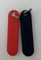 Étiquette de clé en plastique avec étiquette et broche d'éjection de carte de téléphone portable Sim, étiquette de nom d'étiquette de clé d'identification colorée, étiquette d'identification ovale personnalisée avec anneau