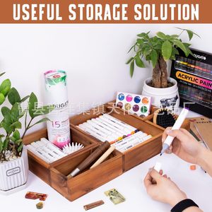 Cross-border wooden drawer-style <b>storage</b> box for <b>kitchen</b> countertops, tableware organizers, compartmentalized <b>storage</b> <b>boxes</b> for - Product Image 1