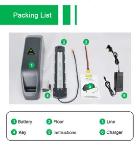 36 V 48V 52V 23,8 Ah 17,5 Ah Ebike-Batterien Unterrohr E-Bike Lithium-Ionen-Batterie E-Bike 36-Volt-Batterie für Elektro fahrräder