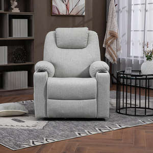 Sillón Reclinable Eléctrico de Diseño Moderno para Adultos, con Doble <span class=keywords><strong>Motor</strong></span>, Terapia Térmica, Tapicería de Tela, Sillón Reclinable Metálico para el Hogar - Product Image 2