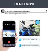 WiFi étanche 1080p GPS DVR Sport caméra moto vélo casque Dash Cam enregistreur vidéo motos Action accessoires