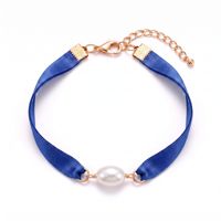 Nouveau bracelet en perles naturelles réglable, multicolores, fait main, en tissu luxueux, bijoux de mode pour femmes avec ruban en satin
