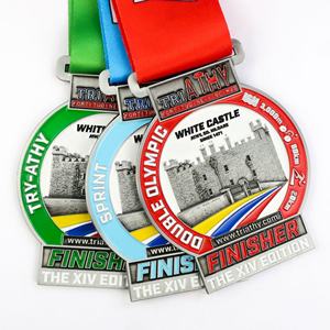 Medallas Deportivas Personalizadas de Metal 3D de Alta Calidad para Maratón, Fútbol, Baloncesto y Bádminton - Product Image 3