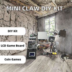 30CM Mini Claw Machine Crane Vending Machine <b>DIY</b> <b>Kit</b> LCD Game Board USB Powered LED Coin Operated Games Japanese Plastic - Product Image 2