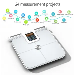 2024 nuovo prodotto utilizza il sensore di alta precisione misurazione professionale 180KG 8 elettrodo scala grasso corporeo