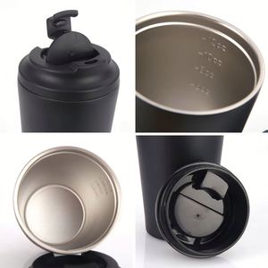Wholesale Customized <b>Mini</b> 12oz Coffee Cup Portable Stainless Steel Insulated with <b>Scale</b> Water Custom Logo - Product Image 4