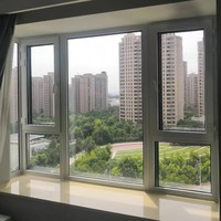 Nouvelle conception de fenêtres et de portes en PVC imperméables, fenêtre coulissante à double vitrage en PVC avec stores intégrés