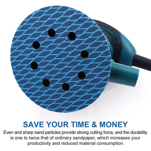 Đĩa Chà Nhám 125Mm Giấy Nhám Móc & Vòng 120 Grit Đĩa Chà Nhám Hình Thoi Chống Tắc Nghẽn Cho Máy Chà Nhám Quỹ Đạo Ngẫu Nhiên - Product Image 2