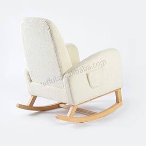 Modern Comfortable Beige <b>Wooden</b> <b>Rocking</b> <b>Chair</b> for Home Office Living Room Hotel Bedroom Hospital Use-Designed for Mum - Product Image 6