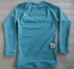 Maillot <span class=keywords><strong>de</strong></span> bain à manches longues pour femme en turquoise uni, idéal pour le surf, la plongée sous-marine et le snorkeling – Protection anti-UV – Grande <span class=keywords><strong>Vente</strong></span> - Product Image 5