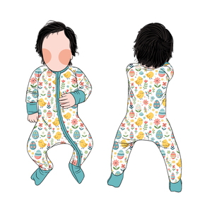 Romper Jumpsuit Bayi Perempuan Bahan Bambu Lembut Desain Kasual Berkualitas Tinggi dan Laris Manis - Product Image 1
