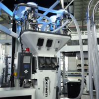 Machine de soufflage de film co-extrudé automatique ABC à trois couches