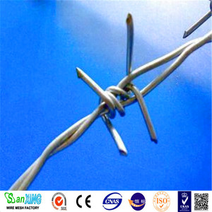 Fil barbelé galvanisé à double torsion de 1,6 mm, rouleau de 25 kg ou 20 kg, prix usine - Product Image 6