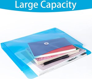 Nhựa phong bì Chuỗi đóng cửa rõ ràng Side tải tập tin thư mục Kích thước hợp pháp giấy văn phòng tổ chức - Product Image 2