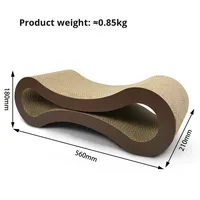 Planche à gratter pour chat Amazon moderne en forme de 8 oreiller Petfusion ondulé transfrontalier populaire incontournable plusieurs tailles