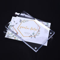 Fabricant de cadres photo magnétiques en acrylique personnalisés OEM, cadre photo double couche en PMMA Plexiglas transparent, support d'affichage de bureau