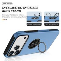 Étui de protection hybride antichoc avec anneau support pour Samsung A17 A18, coque de téléphone portable pour iPhone 15 Pro Max