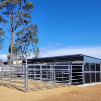 Abri pour chevaux JHorse, durable, préfabriqué, en acier, extérieur, avec toit