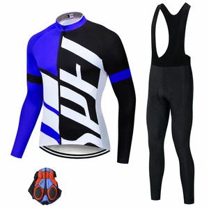 Set <span class=keywords><strong>Maglia</strong></span> <span class=keywords><strong>Ciclismo</strong></span> <span class=keywords><strong>Invernale</strong></span> Termica Felpata a Maniche Lunghe per Bici da Corsa Uomo Donna - Product Image 1