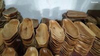 Bol en bois massif fait main sur mesure, écologique, moderne, pour cadeau d'affaires, avec décor à grain naturel