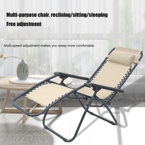 Silla Reclinable de Gravedad Cero Ajustable para Exteriores, Moderna, Plegable, Resistente a los Rayos UV, Ecológica, para Playa <span class=keywords><strong>y</strong></span> Piscina - Product Image 2