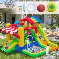 Château gonflable commercial de qualité supérieure avec parcours d'obstacles, grandes structures gonflables à vendre, en stock aux États-Unis, petite taille