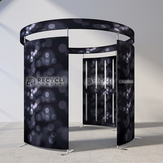 Enclosure 360 Degree Photo Booth With Led Lights Photobooth Drop Shipping Photo Booth Backdrop