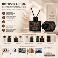 Bouteille en verre vide de qualité supérieure pour diffuseur d'arômes, rechargeable, avec bouchon personnalisé pour huiles essentielles – Vente en gros