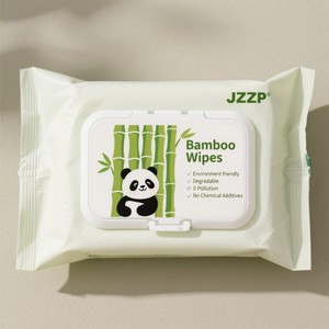 JZZP Lingettes en <span class=keywords><strong>bambou</strong></span> biologique doux biodégradable écologique sans danger pour bébés adultes emballage personnalisable avec échantillon gratuit - Product Image 4