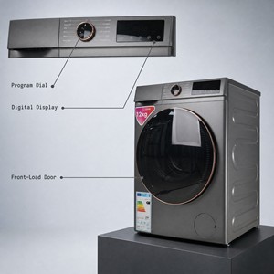 Lave-linge professionnel à chargement frontal 12 kg, auto-nettoyant, pour maison et appartement, 10 programmes de lavage, panneau anglais amélioré, OEM ODM - Product Image 5