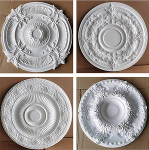 Médaillon de <span class=keywords><strong>plafond</strong></span> en PU de style européen, décoration intérieure ronde <span class=keywords><strong>pour</strong></span> la maison avec décoration architecturale <span class=keywords><strong>pour</strong></span> médaillon de ventilateur - Product Image 6