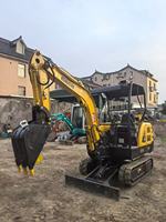 Mini-excavatrice japonaise de 3 tonnes, prix bas, PC30, excavatrice d'occasion, mini-excavatrice avec cabine