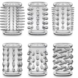 6 Stuks Mannelijke Voorhuid Corrector Restauratie Cock Ring Penis Kristallen Mouw Enhancer Massage Volwassen Seksspeeltjes Voor Mannen Vrouwen Koppels - Product Image 2