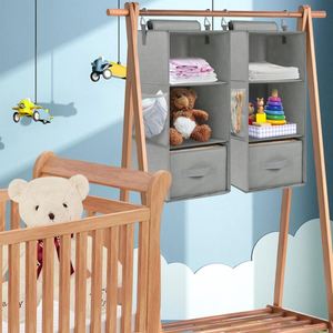 Foldable 3 Layer Hanging Storage <b>Shelf</b> Wardrobe Organizer with Strong <b>Hooks</b> Clothing Organization Bedroom Dorm Closet Organizer - Product Image 6