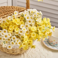 Petite fleur artificielle en soie, branche unique, écologique, réutilisable, pour la décoration de table de banquet, mariage et maison