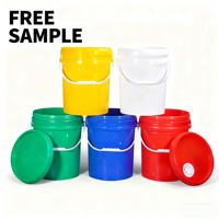 Baril en plastique 20L à large bouche et revêtement imperméable recyclable en PP facile à remplir Utilisation de la peinture