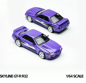 Preventa- | Modelo de Coche de Juguete de Aleación de Aluminio Personalizado de Simulación de Derrape Los Santos TM1:64 Nissan GT-R R32 110V - Product Image 3