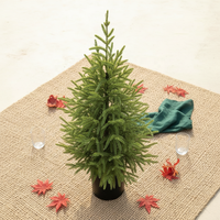 Sapin de Noël artificiel en PE 120 cm, décoration de sol pour intérieur et extérieur, arbres de Noël en pin et cyprès