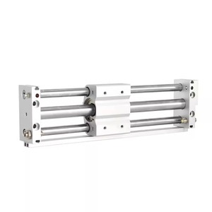 Cylindre sans tige Cy1s, table coulissante pneumatique, coupleur magnétique type RMT15 20 25 32 40X100X200S, série de cylindres à corps en aluminium - Product Image 1