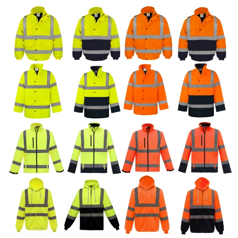 Custom Hi Vis Hoodie Reflective Fleece
