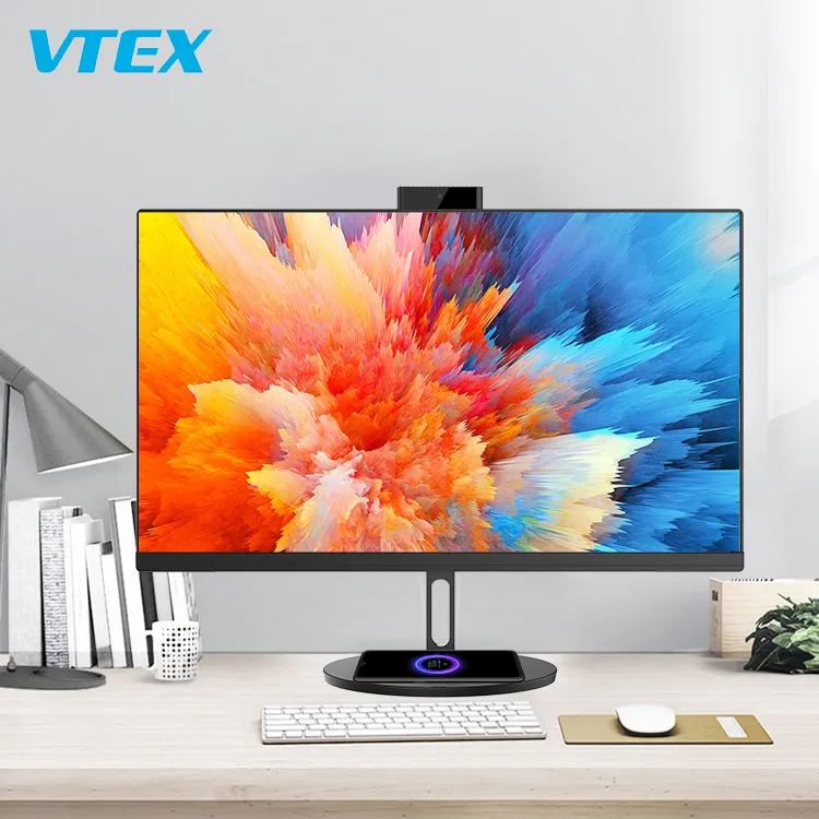 VTEX All-In-One Computers 23.6 23.8 27 32 Inch i3 i5 i7 Office School Pc All In One with Wireless Charging and Hidden Camera Aio