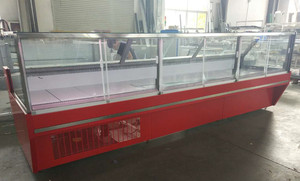 Vitrine réfrigérée commerciale à angle droit pour charcuterie et viande, avec refroidissement par ventilateur, pour <span class=keywords><strong>supermarché</strong></span> - Product Image 4