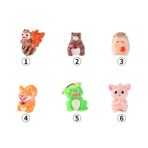 Figuras de animales en miniatura, decoración de jardín de resina, animales lindos para interiores y exteriores, accesorios para macetas de plantas - Product Image 4