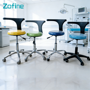 Taburete Eléctrico de Metal para Consultorio Dental Zofine <span class=keywords><strong>Serie</strong></span> Z10, Certificado CE Clase II, para Asistente Dental y Odontólogo - Product Image 3