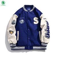Vestes de baseball personnalisées de haute qualité pour hommes, brodées, vintage, unisexes, vestes de baseball