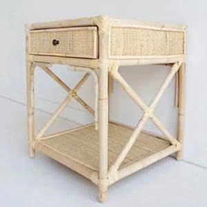 Nightstand ไม้จีนขยายได้พร้อม2ลิ้นชักสำหรับห้องนอนและโรงเรียนใช้สไตล์มินิมอล - Product Image 2