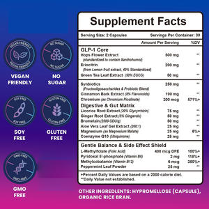 Suministro DE FÁBRICA DE CÁPSULAS DE con probióticos Suplemento de fibra dietética para adultos para el control del metabolismo del azúcar y la salud digestiva - Product Image 2