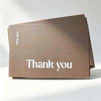 Cartes de remerciement personnalisées avec impression recto-verso, logo personnalisé, cartes en papier pour l'emballage des commandes e-commerce