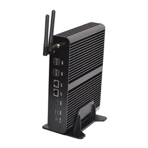 Eglobal Intel NUC Chơi Game PC i7 4500U 5500U PC NIC kép Máy Tính Để Bàn Máy Tính Không Quạt 12 V Mini PC 2 LAN 8G RAM 128 GB SSD Set Top Box