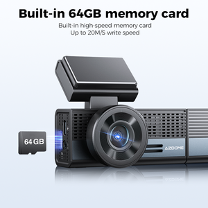 Cámara para Auto AZDOME M500 <span class=keywords><strong>con</strong></span> Wifi, GPS, Visión Nocturna, DVR, 4K, 3 Canales, Tarjeta de 64GB, Grabación <span class=keywords><strong>con</strong></span> IA, ADAS y Pantalla de 3 Pulgadas - Product Image 6